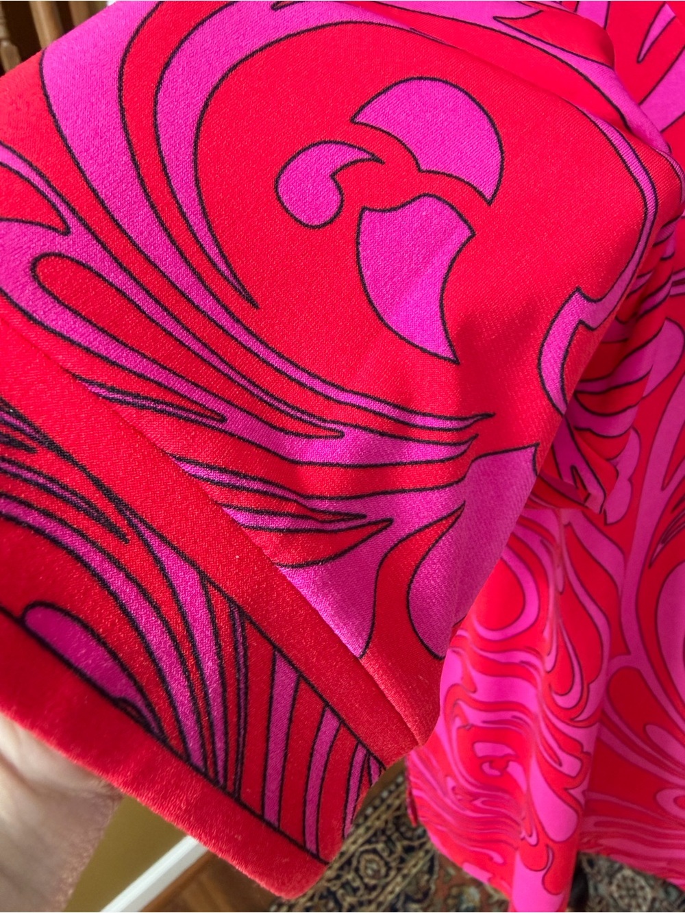 Michael Kors V-neck Paisley Tunic Top (Sz XL) - Picture 3 of 9